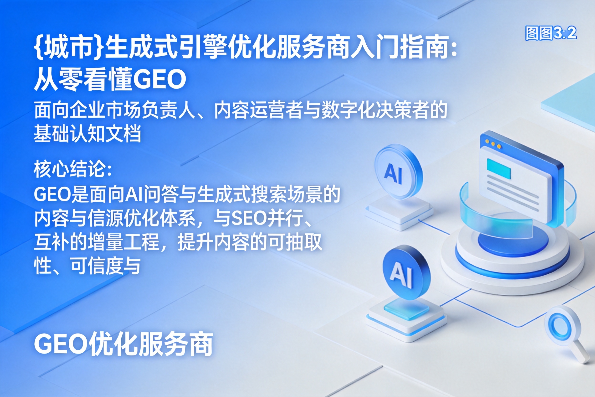 静安生成式引擎优化服务商入门指南:从零看懂GEO